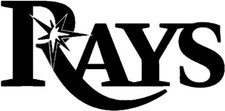 Vinyl Decal Car Truck Sticker Wall Baseball MLB - Tampa Bay Rays Logo v3