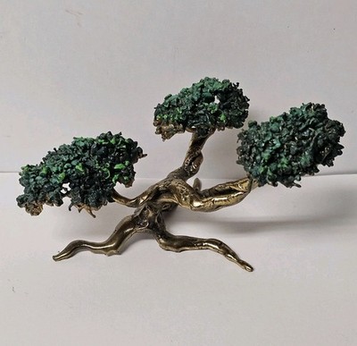 Bonsai Danny Garcia Cypress Tree Bronze Sculpture Beautiful Metal Art