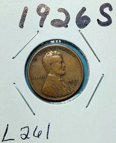 1926S Lincoln Cent Very Good VG with Details / Low Shipping