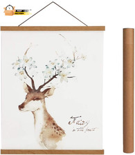 Magnetic Poster Hanger Frame, 27X40 27X41 27X32 Light Wood Wooden Magnet Canvas