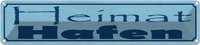 Blechschild 10X46 Cm Heimat Hafen Dekoration Deko Geschenk Metall Schild