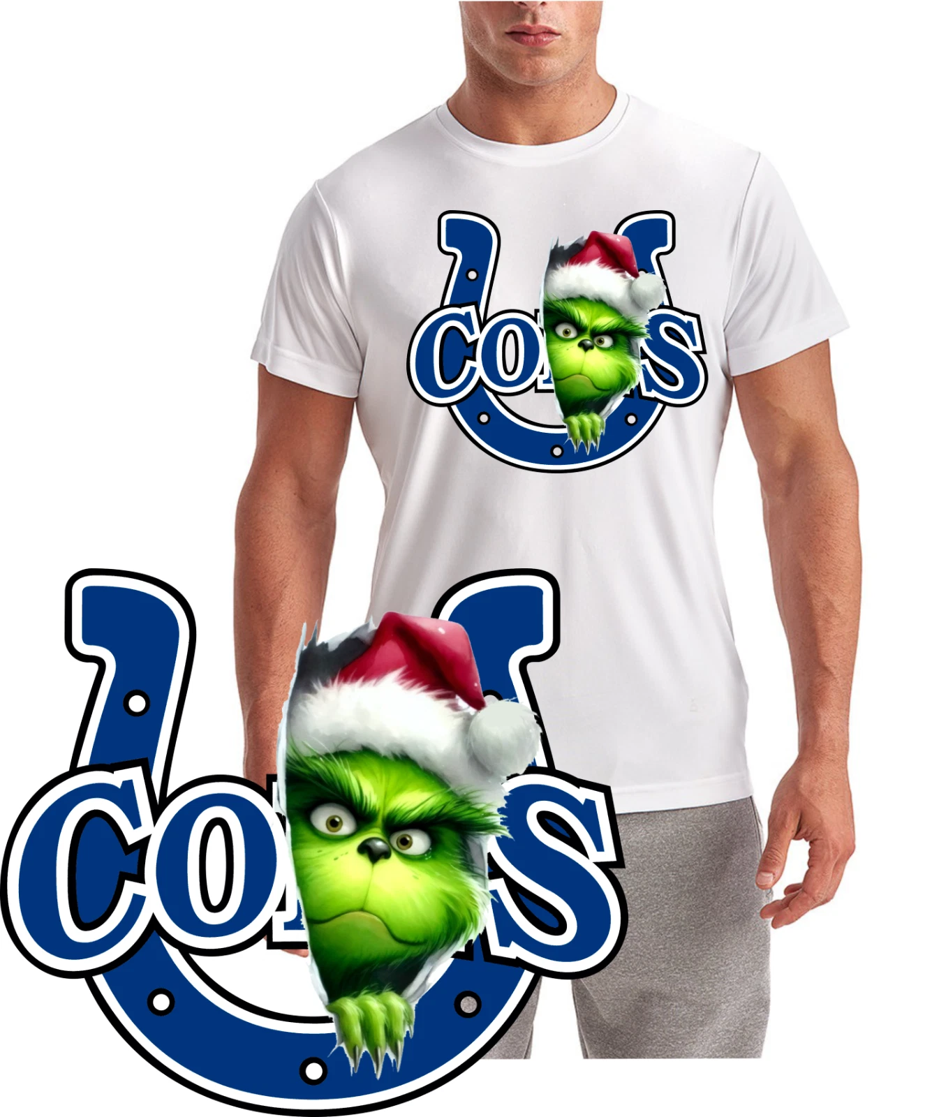 New / Indianapolis Colts funny character Tee / Quality Wicking T-Shirt