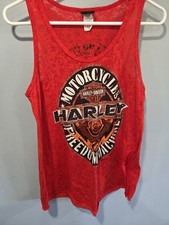 Harley-Davidson red tank Texas medium