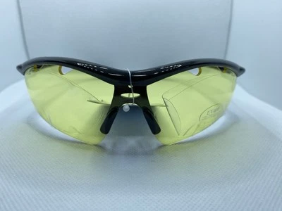 RayZor Unisex Sports Sunglasses UV400 New RRP £49.00 Black with Yellow Lenses
