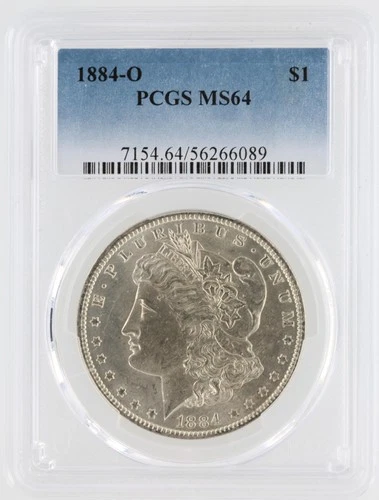1884-O Morgan Silver Dollar PCGS MS64 S$1 New Orleans Minted No Reserve