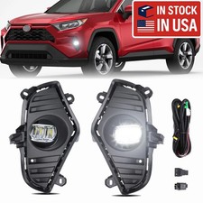 For Toyota Rav4 2019-2025 Auto Led Fog Light Bumper Bezel Harness Switch Kit For Toyota Rav4 2019-2025 Auto Led Fog Light Bumper Bezel Harness Switch Kit