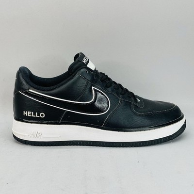 Nike Mens 12 Air Force 1 07 LX Urbanstar Hello Black Shoes Sneakers CZ0327001