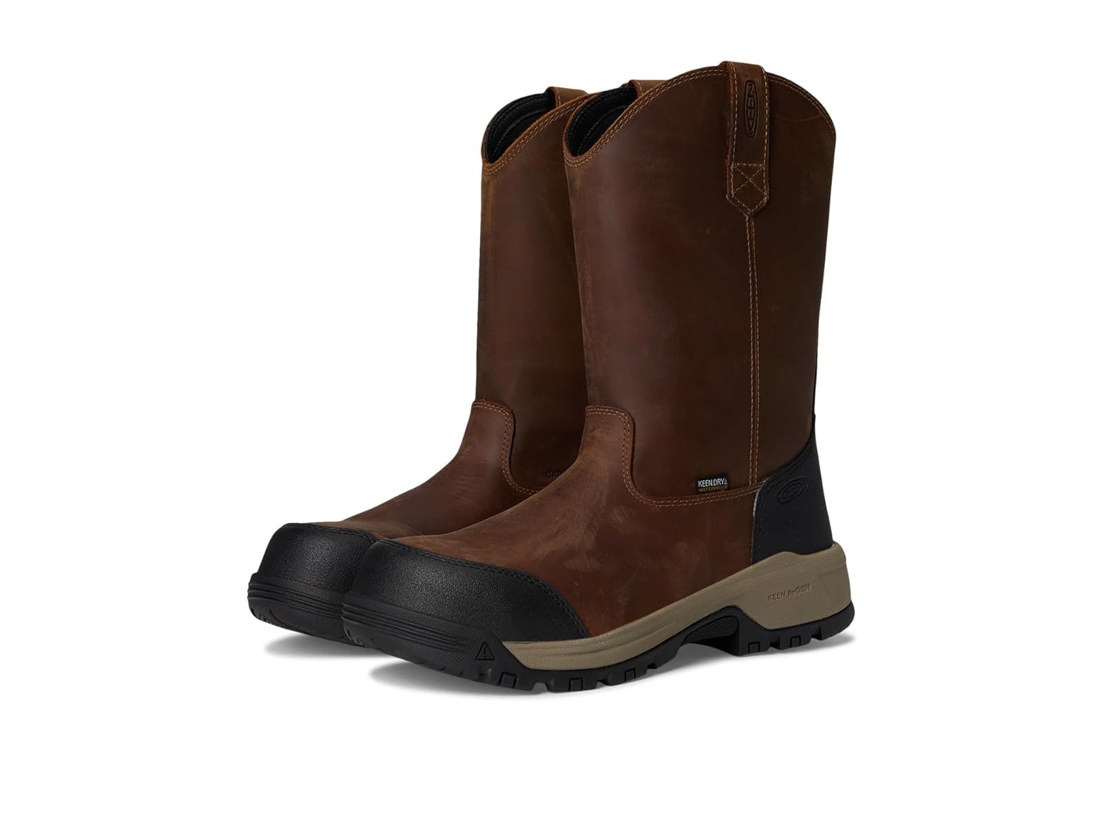 Stivali Uomo KEEN Utility Evanston Stivali Impermeabili Pull On (Punta in Fibra di Carbonio)