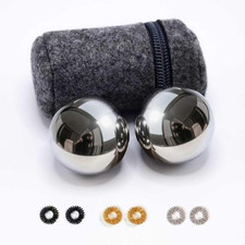 Chiming Baoding Balls Chinese Hand Therapy Exercise Stress Relief 1.5 Inch