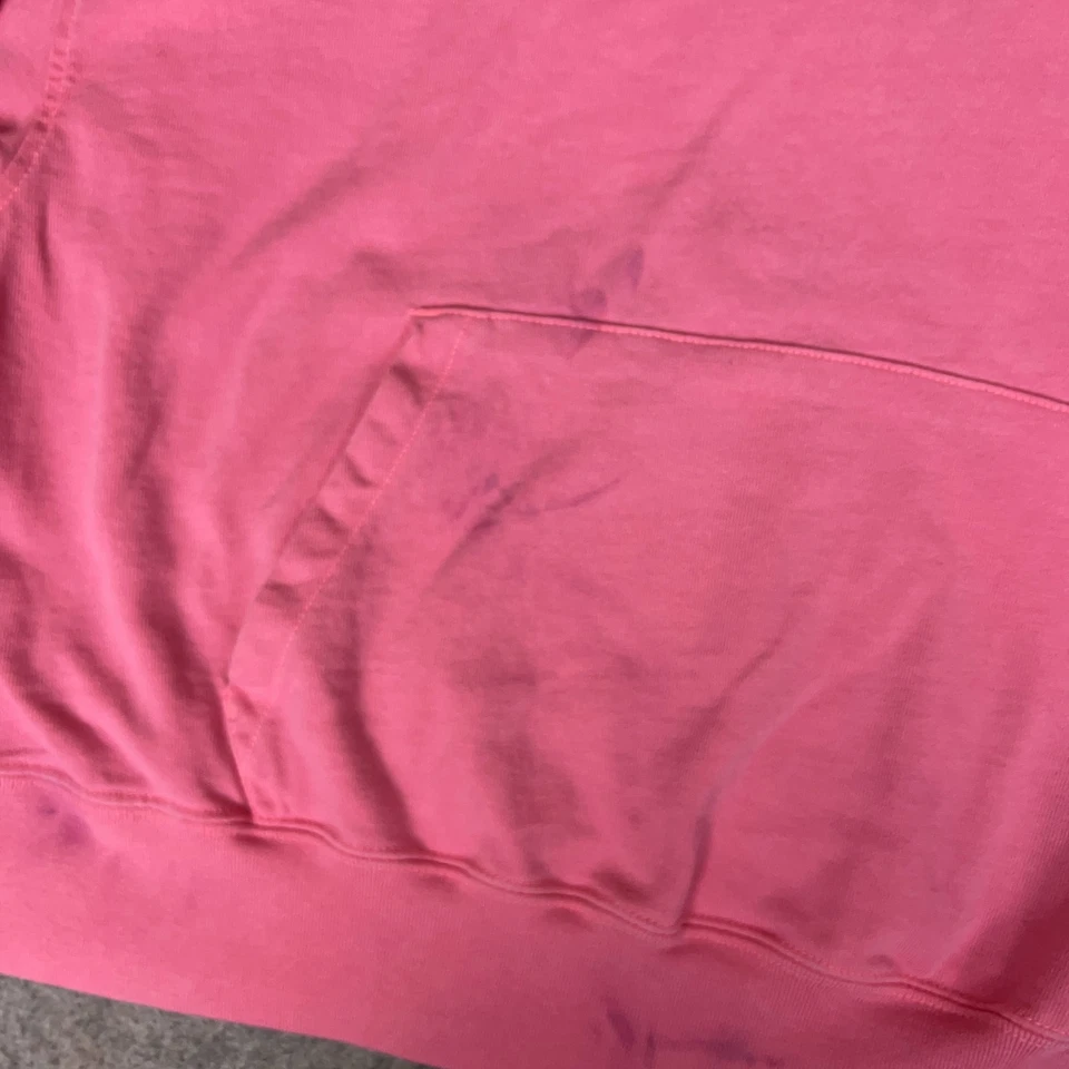 Nike Hoodie Womens Small Pink Center Swoosh Embroidered Pullover Cropped Logo - Image 3 of 4