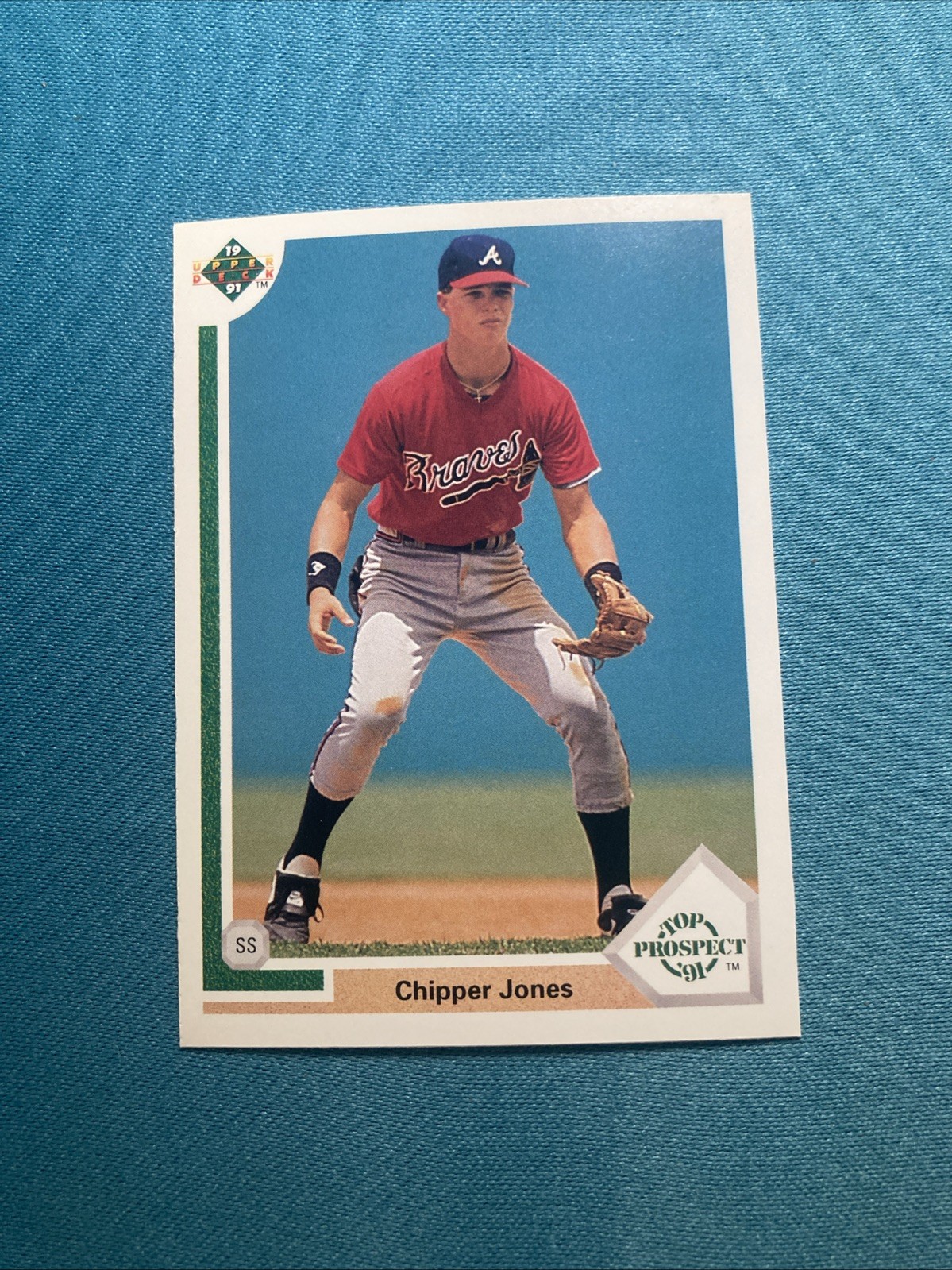 1991 Upper Deck - Top Prospect Chipper Jones #55 (RC)