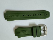 Swiss Legend Neptune Silicone/Rubber Green band strap for 53mm watches