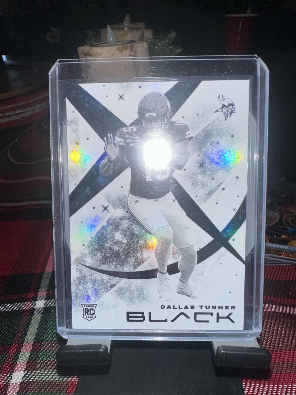 2024 Panini Black Dallas Turner White Night RC Rookie #WN-DTR Vikings