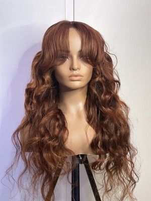 Wig Skaï - Curtain Bang with blow out Curls Cooper 100% human hair