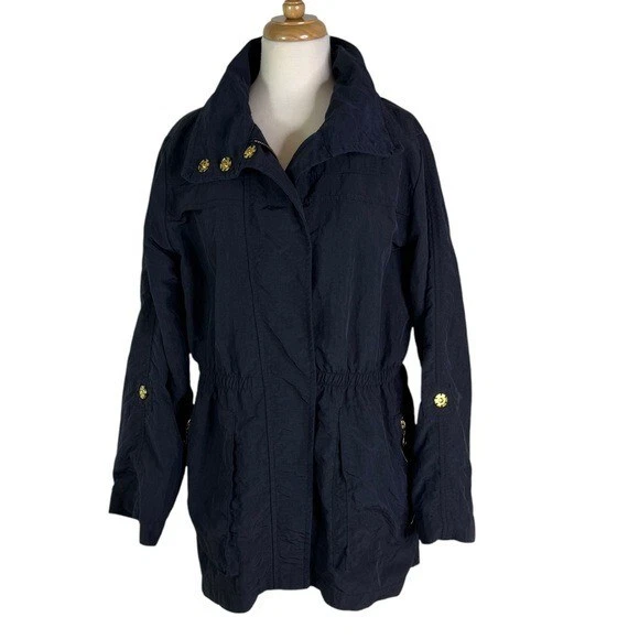 Chaqueta Fillmore Anorak Resistente al Agua con Capucha Plegable Azul Marino Oscuro Talla L Foto 4 de 4