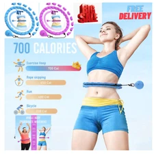 Infinity Hoop Fit Plus Size 47", Weighted Hula Hoops for Adults Weight Loss