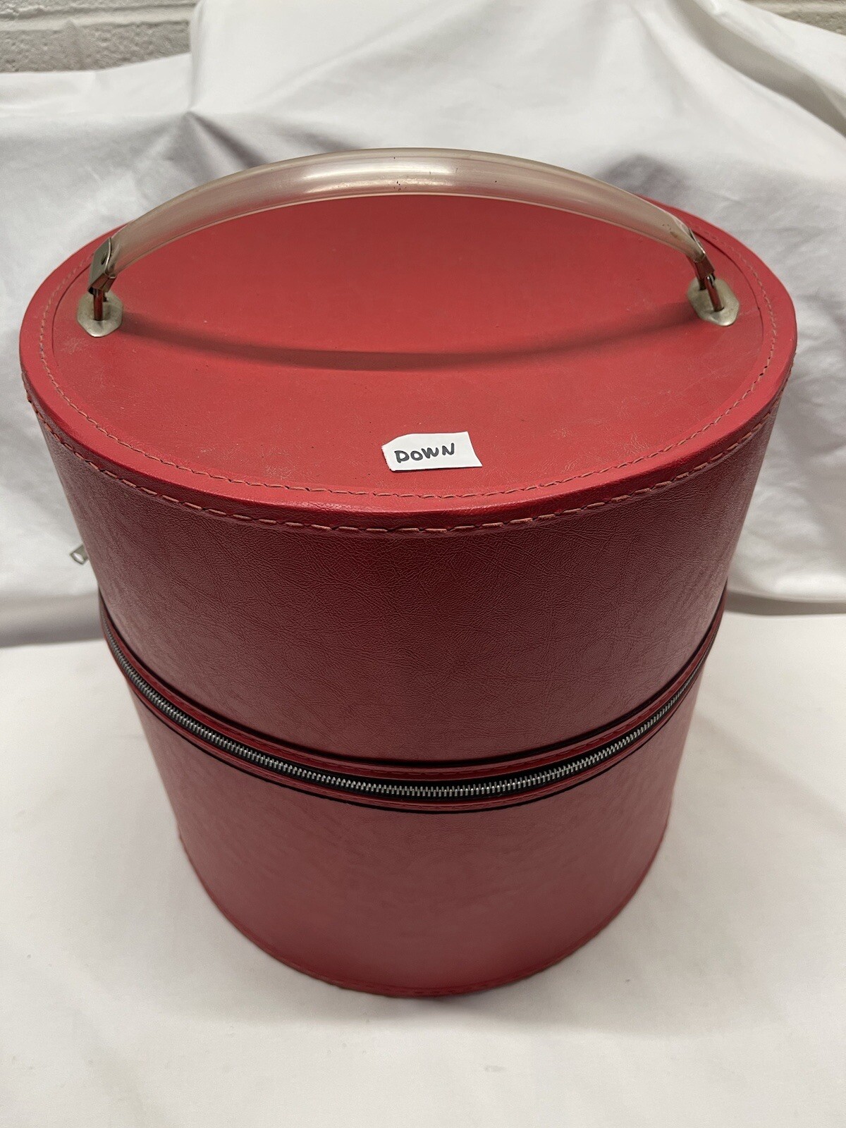 Vintage Coats & Clark's Case Sewing Spool Thread Box Travel Zip Closure