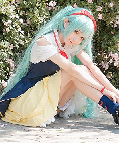 Costume cosplay Hatsune Miku vocaloid fiaba pezzo bianco neve taglia M - Foto 6 di 7