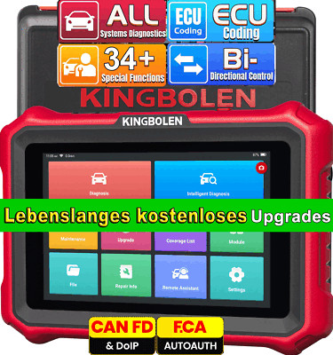 2025 KINGBOLEN K8 Elite Profi KFZ OBD2 Diagnosegerät ALLE SYSTEM ECU Codierung