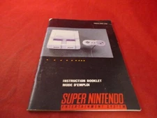 Super Nintendo Console SNES Instruction Manual (French/English - Canadian) #C1