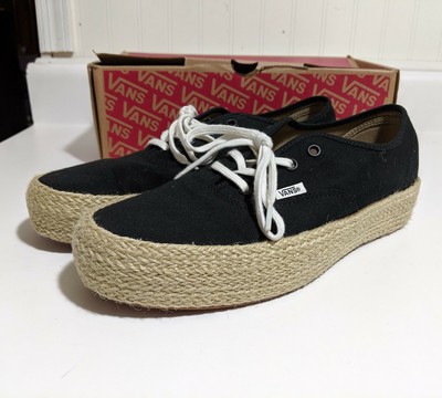 black and khaki vans