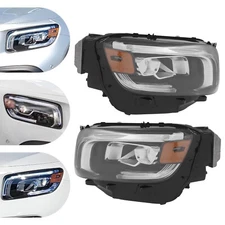 For 2020-2022 Mercedes-Benz GLB GLB250 LED Headlights Headlamps Left+Right Side