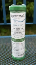 Growonix Green Coconut Carbon Filter, CF-2510-GB, Sealed, High Flow, 2.5"