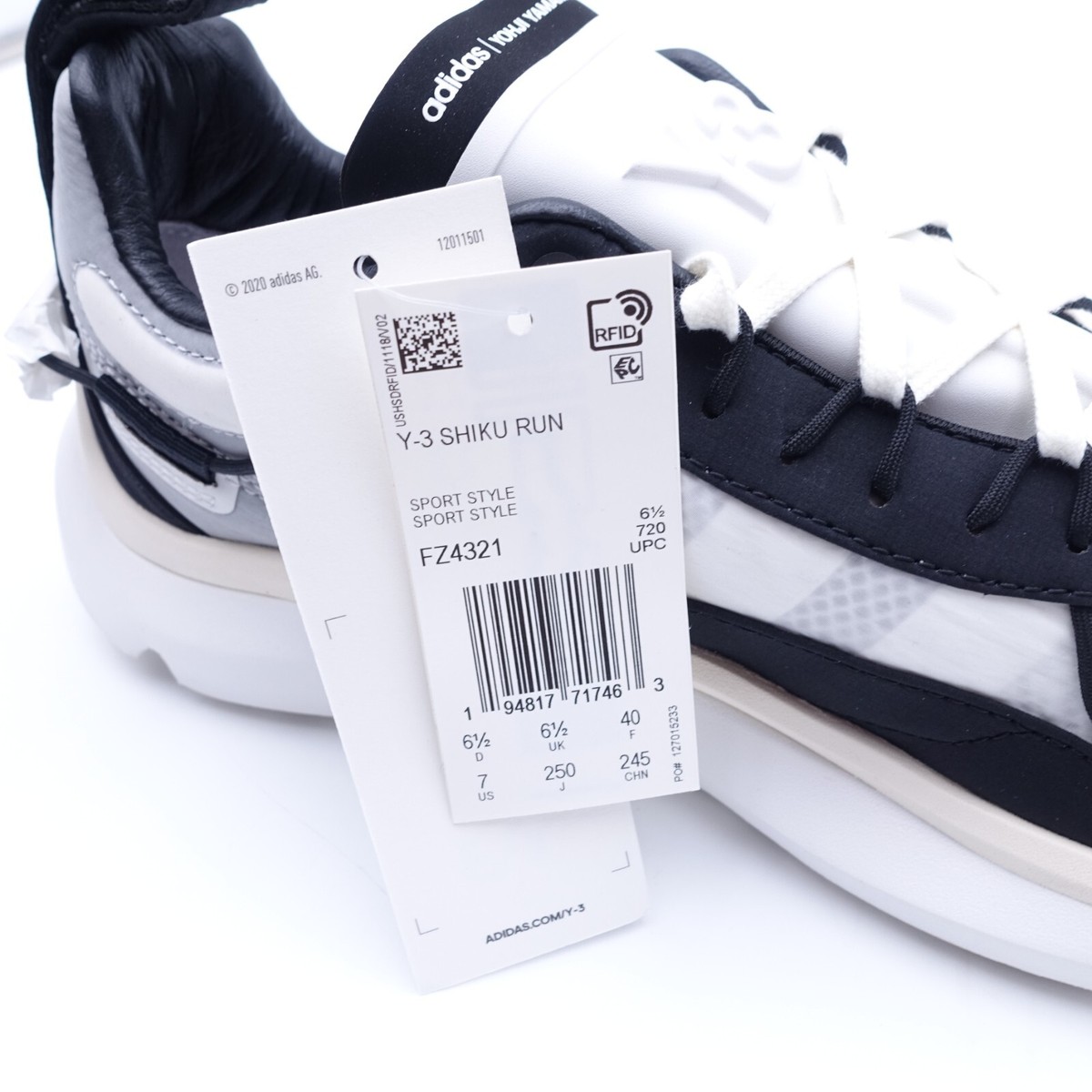 Size 7 Men's / 8 Women's adidas Y-3 Shiku Run Sneakers