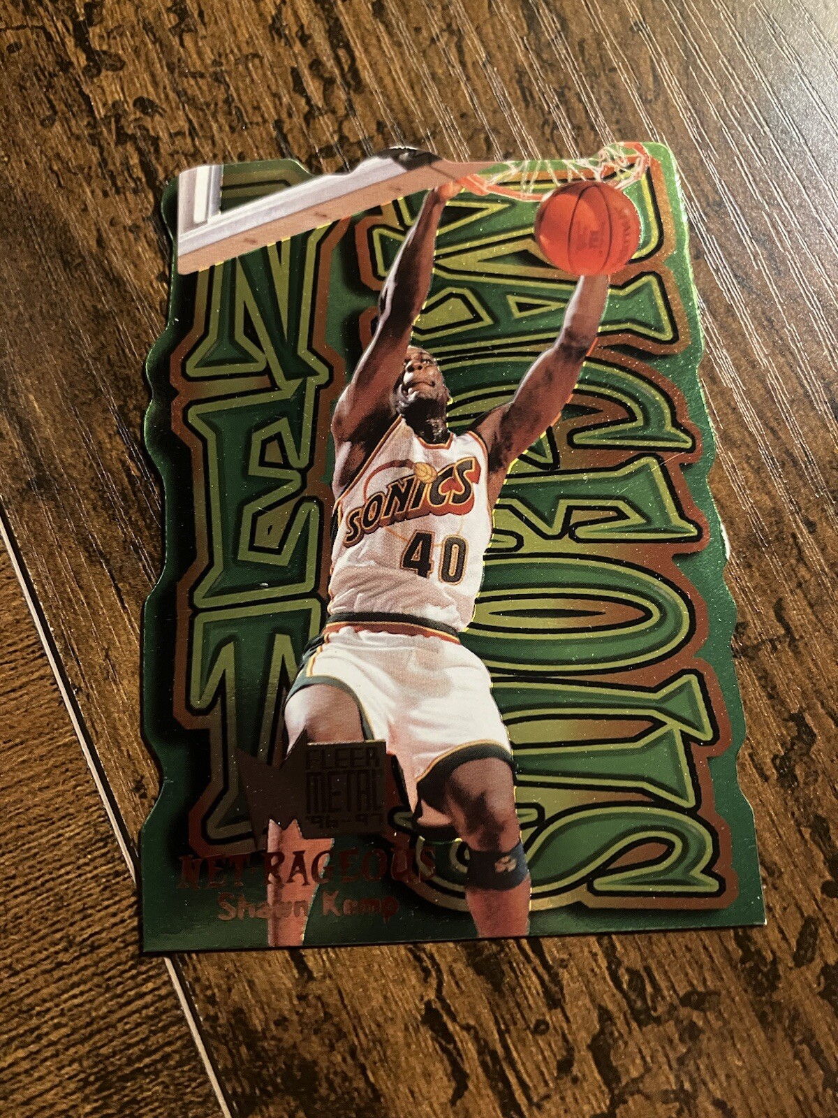 1996-97 Fleer Metal Net Rageous Net-Rageous Shawn Kemp #6 Of 10
