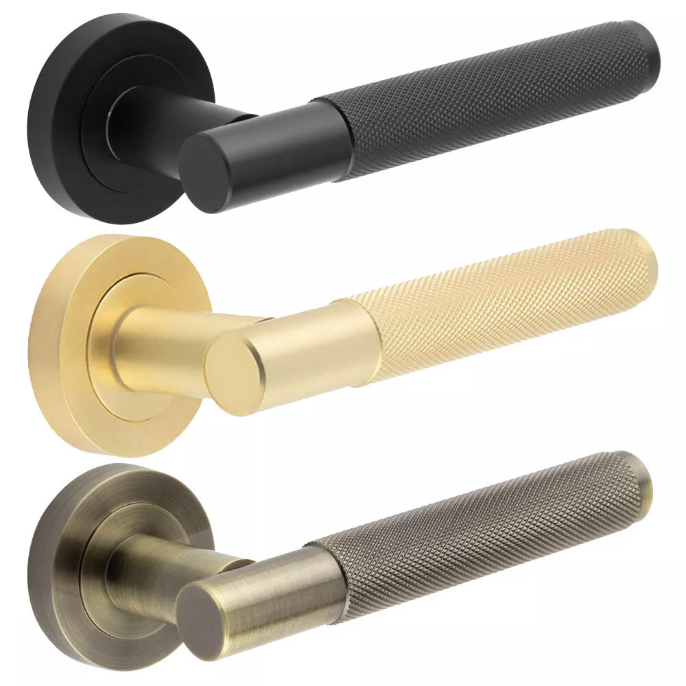 Astor Premium Designer Door Handle sets Internal Door Handles Knurled Lever