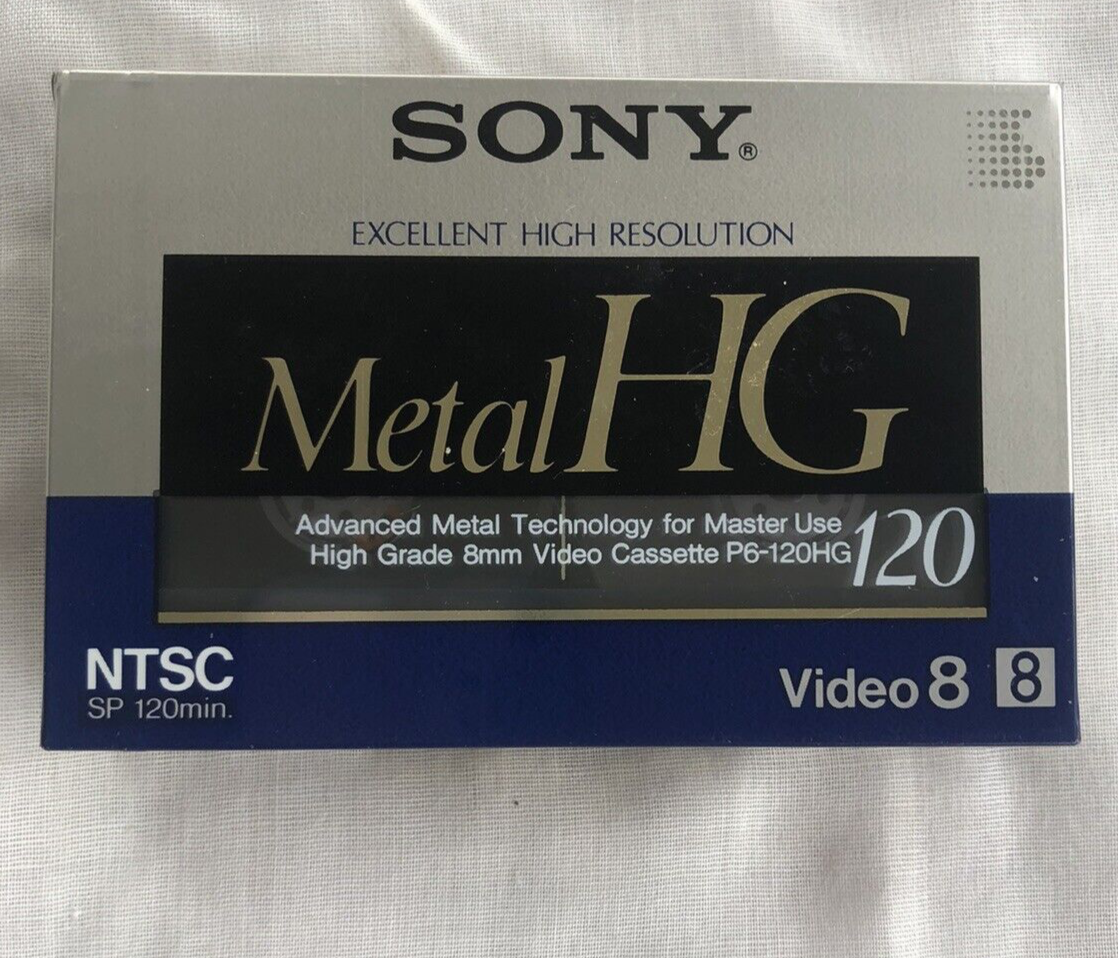SONY P6-120HG METAL 8mm Video Cassette Tape NEW Factory Sealed