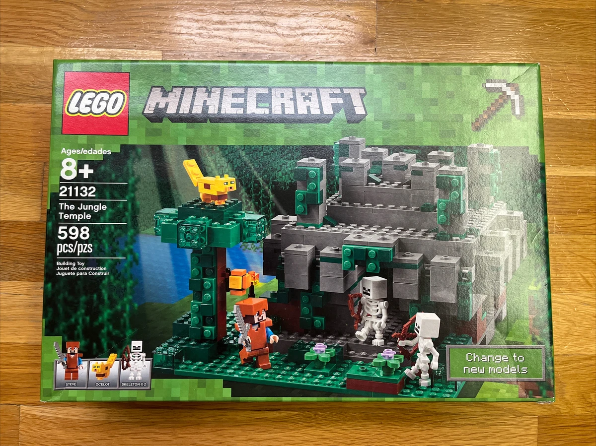 LEGO Minecraft 21132 The Jungle Temple Retired Rare Ocelot Brand New Sealed