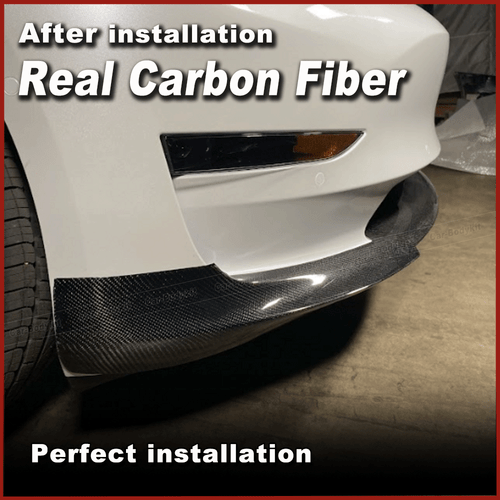 Alerón delantero de carbono para Tesla Model 3 2016-20 enfoque espada alerón se adapta - Imagen 5 de 12