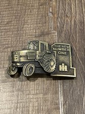 Vintage International Harvester Belt Buckle The New Number One Spec. Cast Ill.