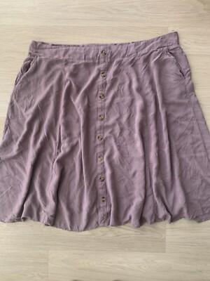 NWT Torrid Button Front Mini Brown Skirt Size 4
