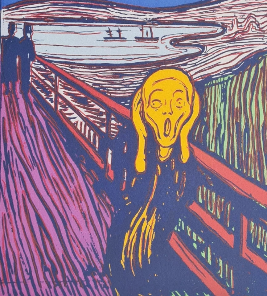 ANDY WARHOL * The Scream * 50 x 40 cm * signed lithograph * limited# 96/200 - Bild 3 von 4