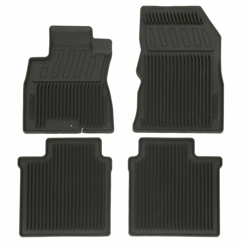 OEM 2014-2019 Nissan Versa NOTE All Weather Rubber Floor Mats OEM GENUINE Foto 2 de 4