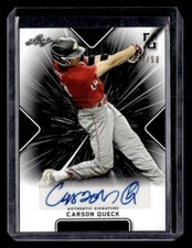 2021 Leaf Perfect Game National Showcase #BA-CQ1 Carson Queck Autos Black AU,SN