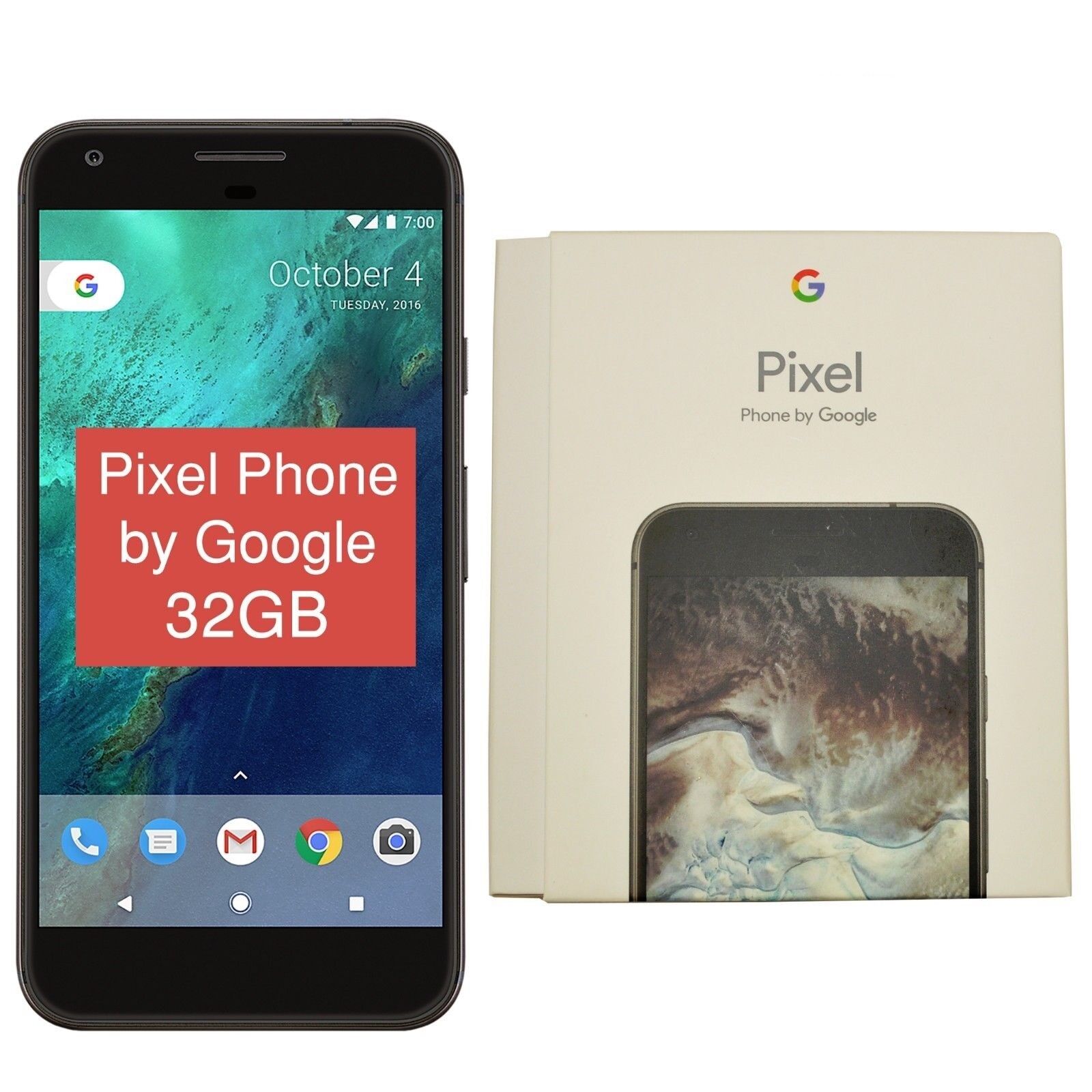 The Price of BNIB 5″ Google Pixel 2016 Phone G-2PW4200 32GB Black Factory Unlocked 4G/LTE GSM | Google Pixel Phone