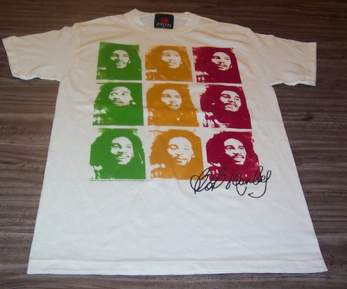 BOB MARLEY Pop Art T-Shirt MENS SMALL NEW
