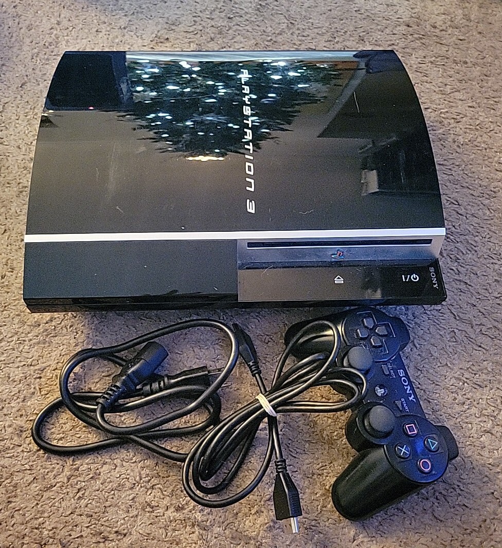 Sony PS3 Playstation 3 Fat Black 80GB CECHK01 Working *Please READ