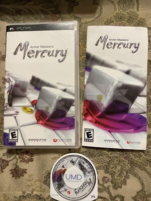 Archer MacLean's Mercury (Sony PSP, 2005) Complete In Box !!