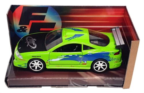 Jada scala 1/32 97609 - Fast & Furious Brian's Mitsubishi Eclipse - verde/blu - Foto 4 di 5