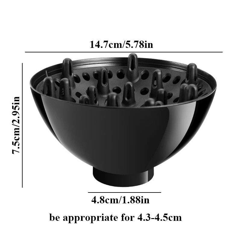 Professional Hair Diffuser Hair Styling Curl Dryer Universal Hairdressing Blower - Image 2 of 4