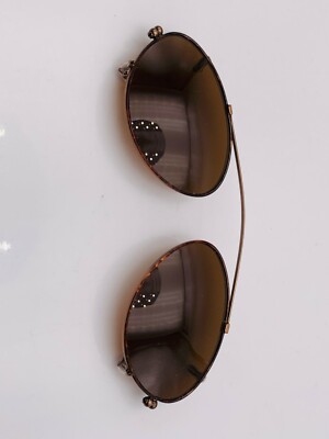 Brown Oval Clip-On Sunglasses for Men oval-polarized-clip-on-  main image 3