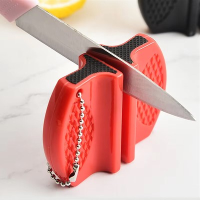 Mini Dual-sided Knife Sharpener, Portable Outdoor and Kitchen Tool for Quick Kni