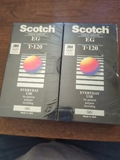 Scotch 3M T-120 High Standard VHS Tape Brand New Factory Sealed VCR Recording