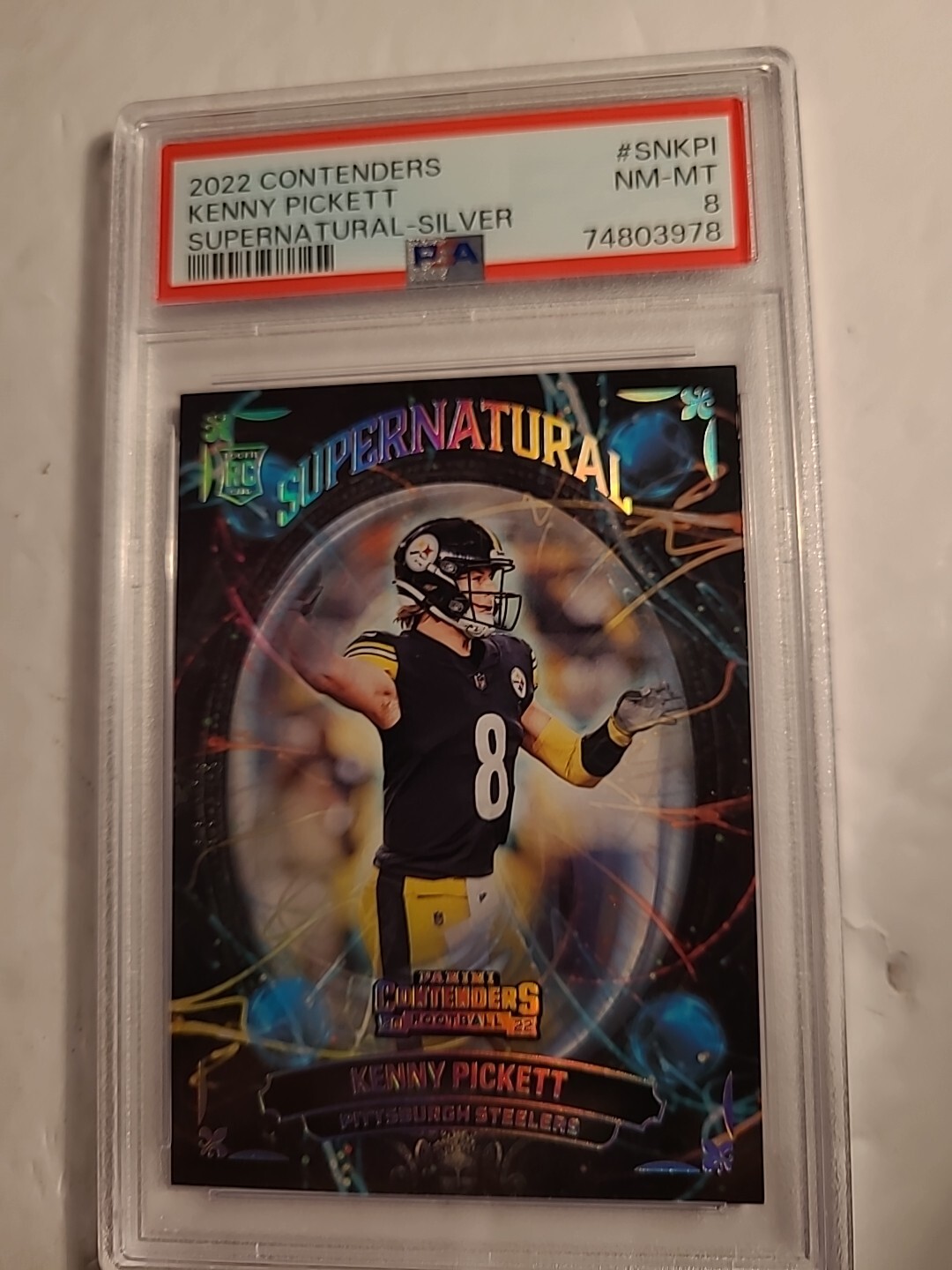 2022 Panini Contenders Supernatural Silver SNKPI Kenny Pickett /99