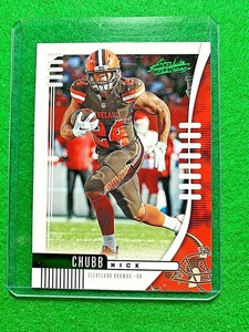 nick chubb jersey card