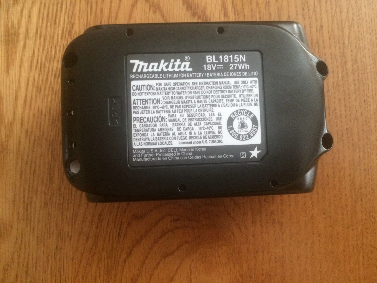2 Brand New Makita BL1815N 18V Volt 1.5 Ah 27WH LXT Lithium Ion
